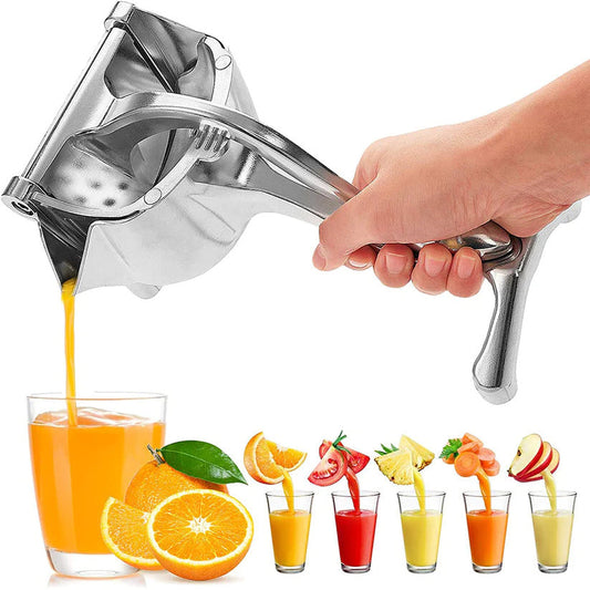 Manual Juice Squeezer – Portable Aluminum Alloy Hand Pressure Juicer