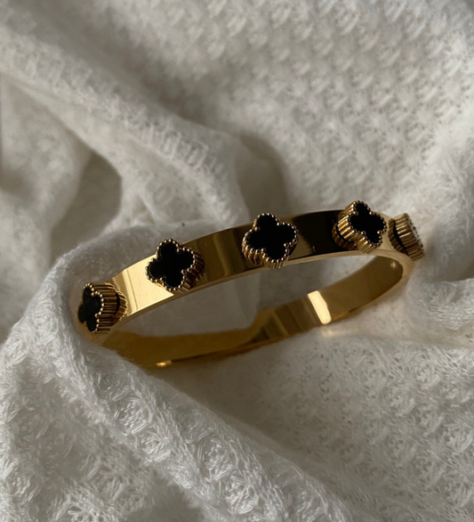 Van Cleef Golden Black Star Bracelet